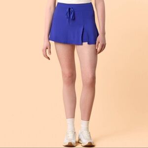 Blogilates Women's Trailblaze Slit Skort - Royal Blue L